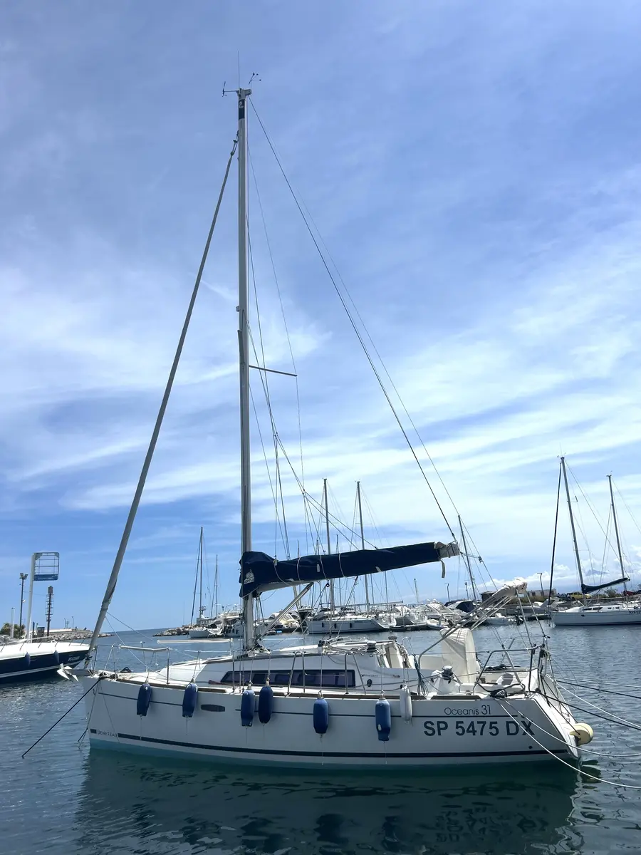 Grace, a Beneteau Oceanis 31, moored in Sicily