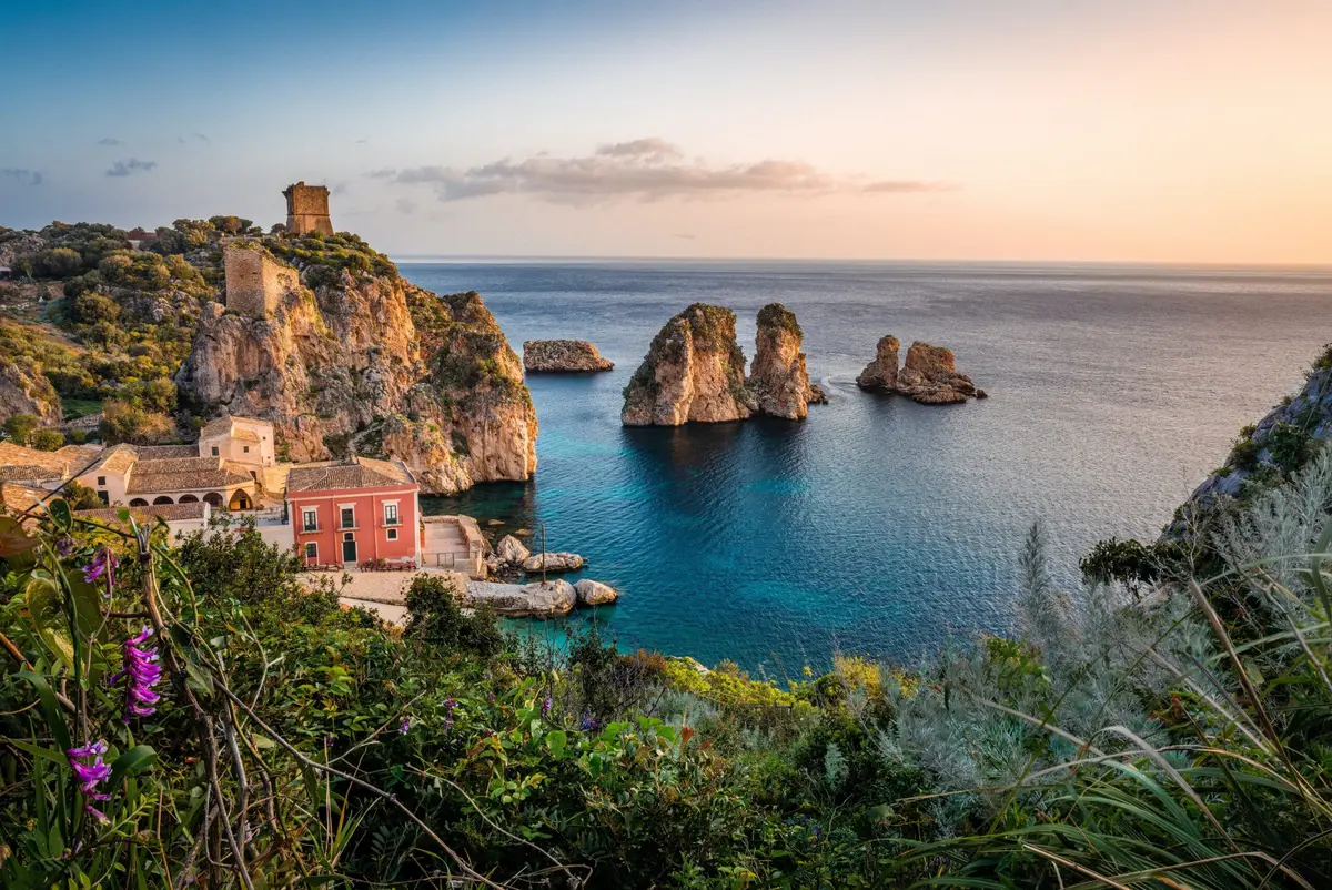 Scopello sea stacks on Sicily's western coast